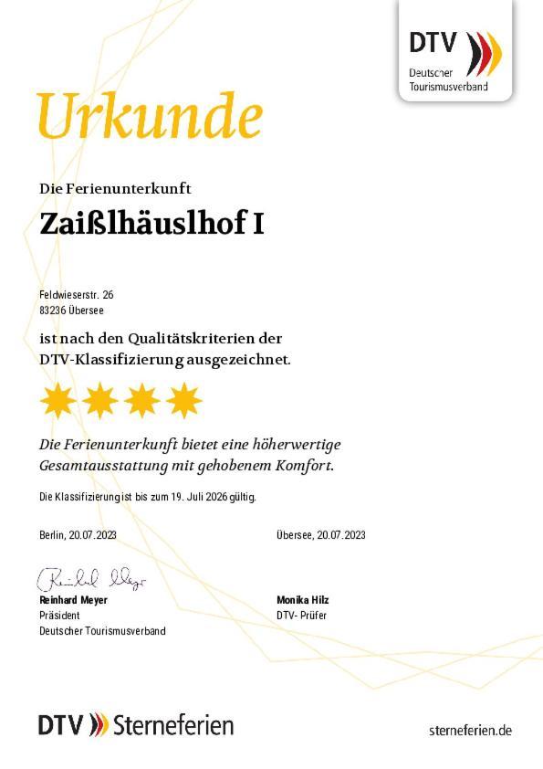 Zaisslhaeusl Hof Ferienwohnungen Ubersee Room photo
